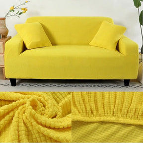 Capa Sofá "Bahia" - Tecido Jacquard Casa > Sala de Estar > Sofás > Capas para Sofás > Capas Lisas para Sofás > Capas de Tecido Grosso para Sofás Importe Go Amarelo 1-Lugar 